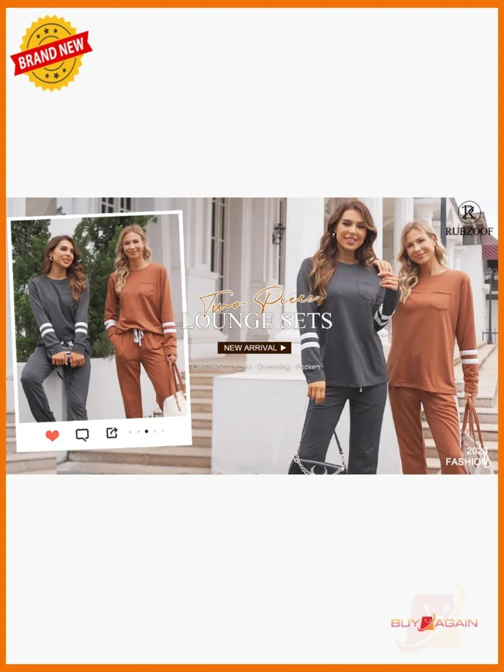 Lounge Sets for Women 2 Piece Travel Sweatsuits Fall Outfits Matching Set S-3XL